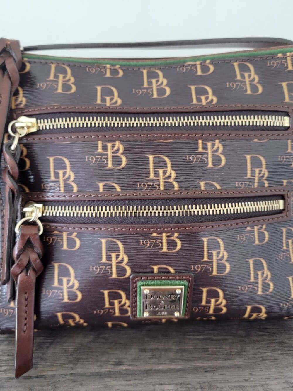 Dooney & Bourke DB75 Brown T'Moro Multi Pocket Crossbody Women's Bag